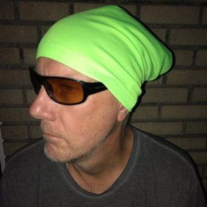 Lime Hiv-Viz Neck Gaiter Durag great for running, motorcycling, and outdoor work